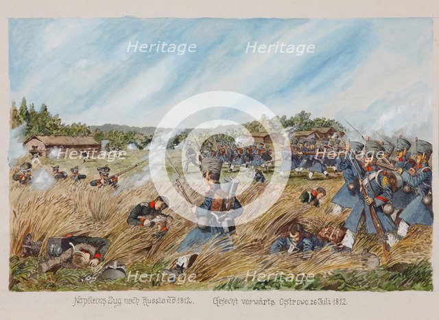 The Battle near Ostrovno on 25 July 1812.