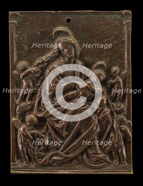 The Virgin & Child with Four Angels, early 16th century. Creator: Unknown.