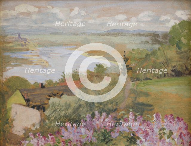 Valley of the Vistula from Zwierzyniec, 1905. Creator: Jacek Malczewski.