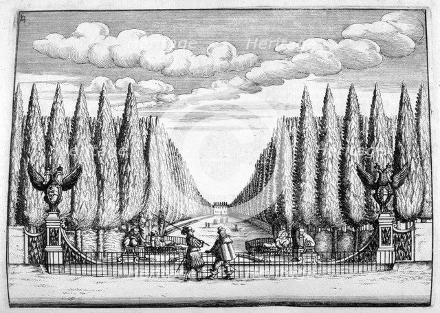 Chateau and garden design, 1664. Artist: Georg Andreas Bockler