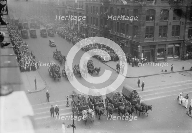 Pershing parade, 1919. Creator: Bain News Service.
