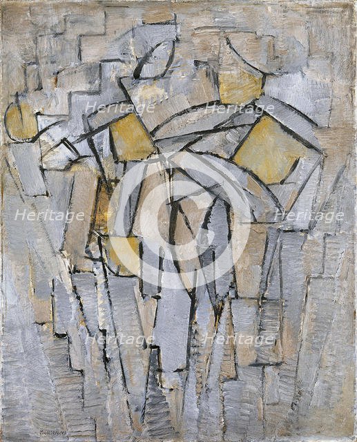 Composition No. XIII / Composition 2, 1913. Artist: Mondrian, Piet (1872-1944)