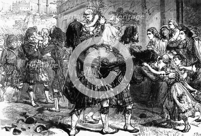 'Scene at the Relief of Lucknow', c1891. Creator: James Grant.