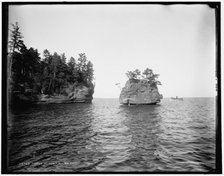 Apostle Islands, Lake Superior, Lone Rock, between 1880 and 1899. Creator: Unknown.