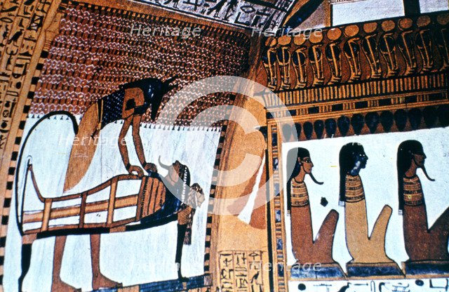 Chapel Interior, Anubis, Thebes, Egypt Artist: Unknown