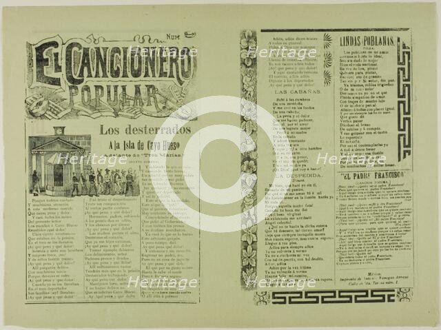 El cancionero popular, num. 9 (The Popular Songbook, No. 9), n.d. Creator: José Guadalupe Posada.