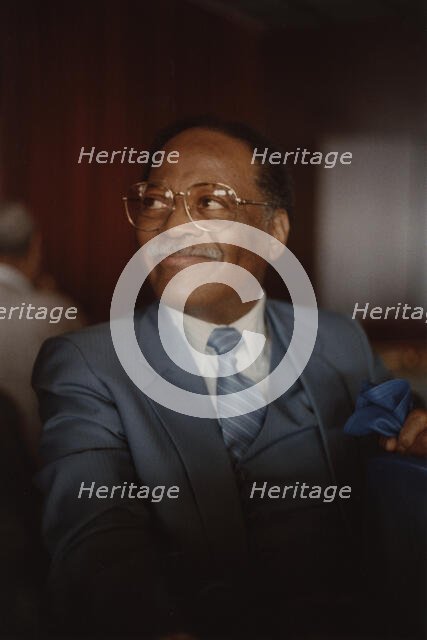 Clark Terry, Jazz Inn Party, Nordwijk, Netherlands, 1989. Creator: Brian Foskett.