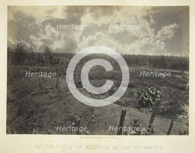 Battle Field of Atlanta, GA, No. 2, July 22, 1864. Creator: George N. Barnard.