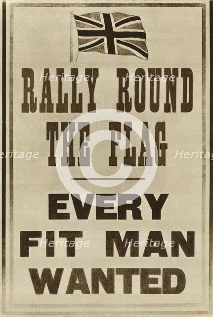 'Rally Round the Flag: Every Fit Man Wanted', 1914, (1935). Creator: Unknown.
