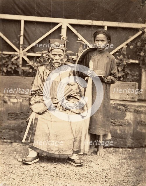 Chef de Village en Costume officiel, Cochinchine, 1866. Creator: Emile Gsell.