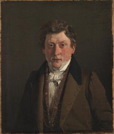 Portrait of the Artist´s Cousin and Brother-in-Law, the Grocer Christian Petersen, 1833. Creator: Christen Købke.