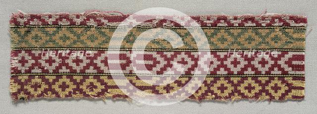 Textile Fragment, 19th century. Creator: Unknown.