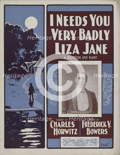 'I needs you very badly, Liza Jane', 1901. Creator: Unknown.
