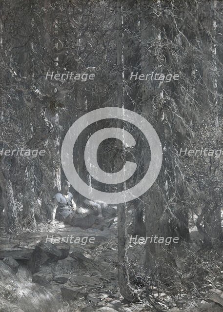 Frithiof's Temptation (from Frithiof's Tale), 1880s. Creator: Johan August Malmström.