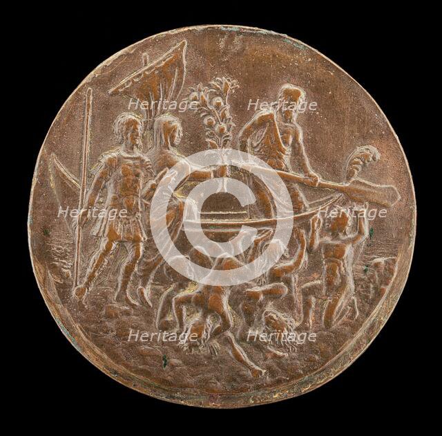 Aeneas Descending to the Underworld, fourth quarter 15th century. Creator: Master of the Orpheus Legend.