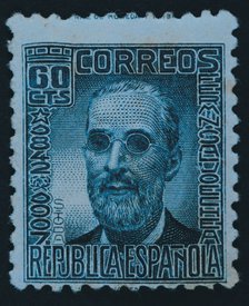 Post stamp of 0.30 cts. published during the Second Republic (1934 - 1938), dedicated to Fermin S…
