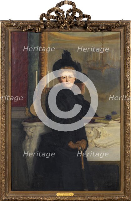 Self portrait, 1889. Creator: Ava Lagercrantz.