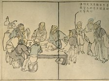 'The nine Ancients', 1813, (1924). Creator: Kawamura Bunpo.