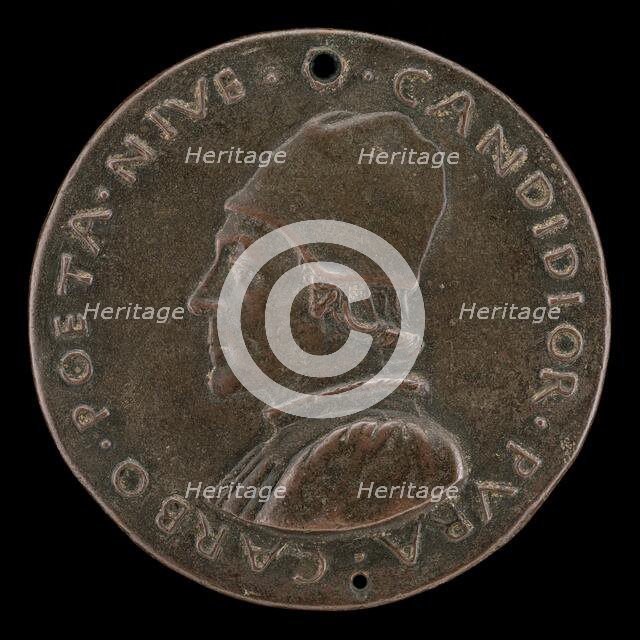 Lodovico Carbone, 1430-1485, Poet [obverse], c. 1462/1463. Creator: Sperandio Savelli.