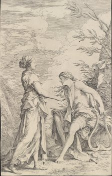Apollo and the Cumaean Sibyl, ca. 1661. Creator: Salvator Rosa.