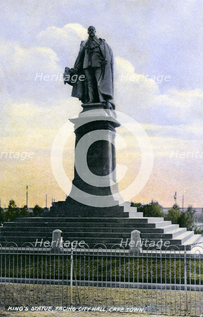 King's Statue, Facing City Hall, Cape Town, 20th Century. Artist: Unknown