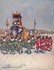 'One of the most picturesque Groups in the Retainers' Procession', 1903. Artist: Mortimer L Menpes.
