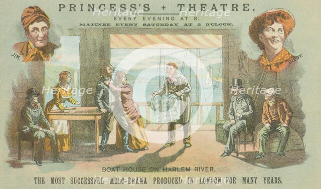 Shadows of a Great City at the Princess's Theatre, 1887.  Creator: Unknown.