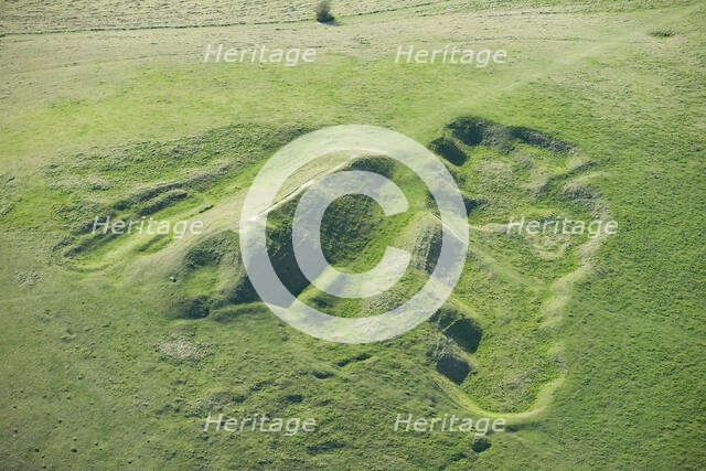 Adam's Grave long barrow on Walkers Hill, Wiltshire, 2015. Creator: Historic England.