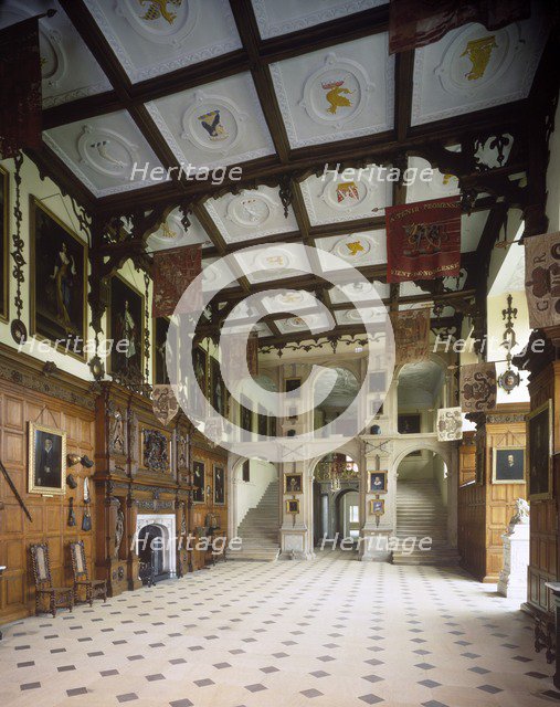 Interior of the Great Hall, Audley End House, Saffron Walden, Essex, c1980-c2017. Artist: Historic England Staff Photographer.