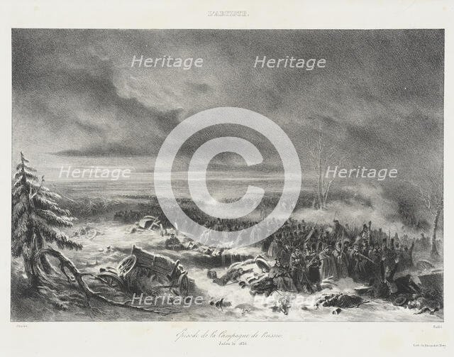 Episode de la Campagne de Russie - Salon de 1836, 1836. Creator: Auguste Raffet.