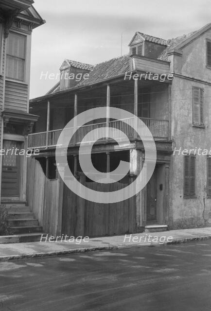 Two-story house, New Orleans or Charleston, South Carolina, between 1920 and 1926. Creator: Arnold Genthe.