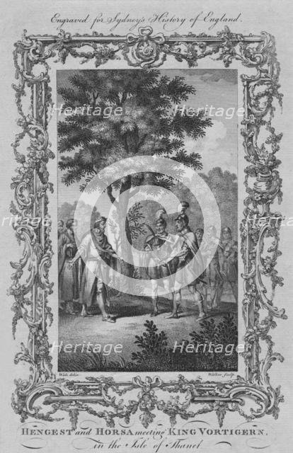 'Hengest and Horsa meeting King Vortigern, in the Isle of Thanet', 1773.  Creator: William Walker.