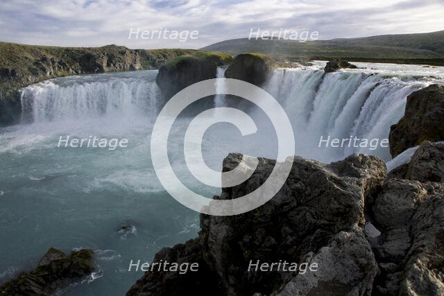 Godafoss Falls, Iceland. Creator: Tom Artin.