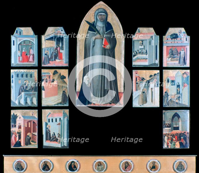 'The Blessed Humility and Eleven Stories from Her Life', c1306-1348. Artist: Pietro Lorenzetti