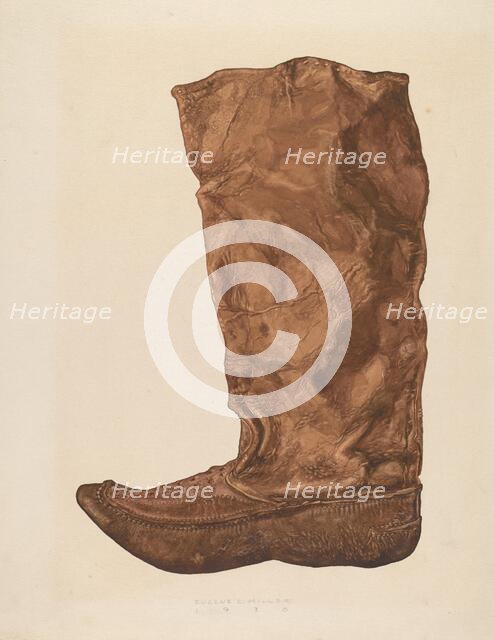 Boot, 1938. Creator: Eugene C. Miller.