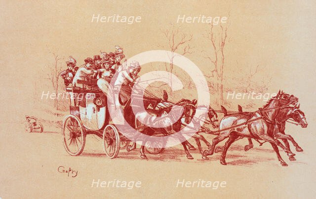 Dessin original pour les "Maîtres de l'Affiche", c1899. Creator: Geruzes Victor Crafty.