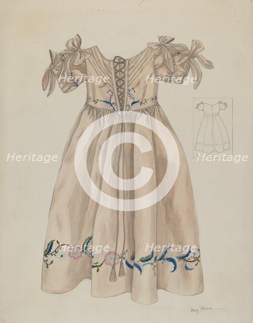 Child's Dress, c. 1936. Creator: Mary E Humes.