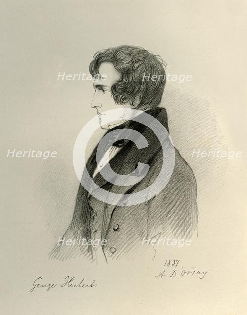 'George Herbert', 1837. Creator: Richard James Lane.