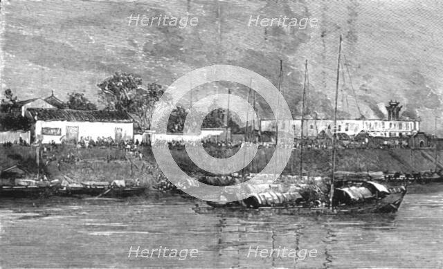 'The Chinese Outrages - The Riots in the Foreign Concessions at Ichang on the Upper Yangtze, 1891 Creator: Unknown.