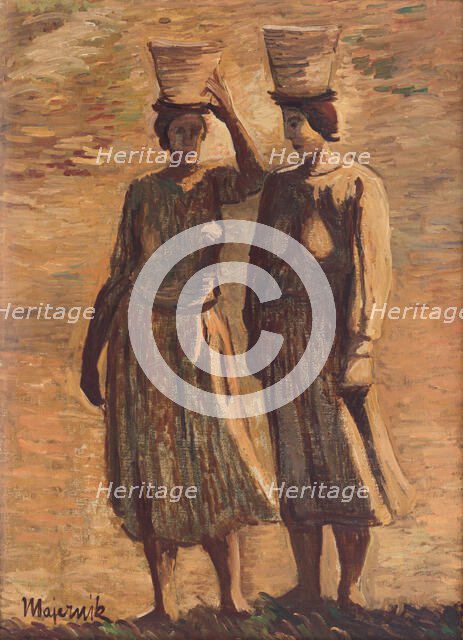 Water Bearers, around 1940. Creator: Cyprian Majernik.