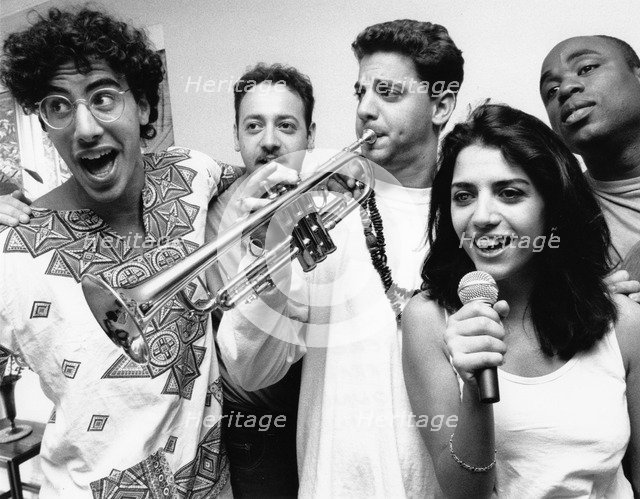 Sacha Baron Cohen, British comedian, 1992. Artist: Unknown