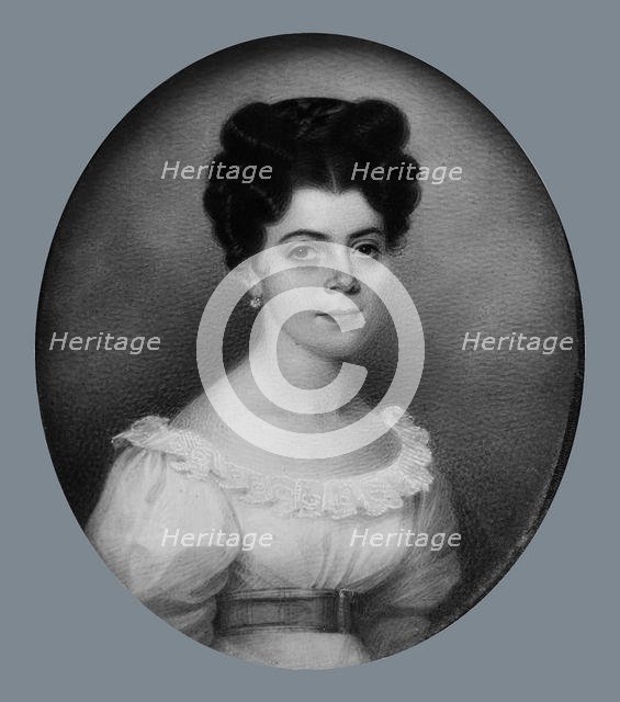 Mrs. Jean Pierre Barre, 1825-30. Creator: Charles Fraser.