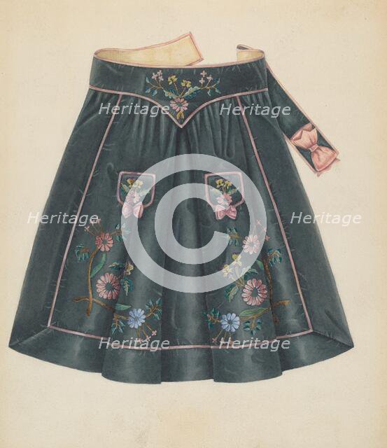 Apron, 1935/1942. Creator: Gertrude Lemberg.
