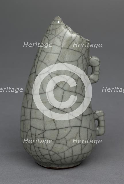 Water Flask: Guan ware, 1271-1368. Creator: Unknown.