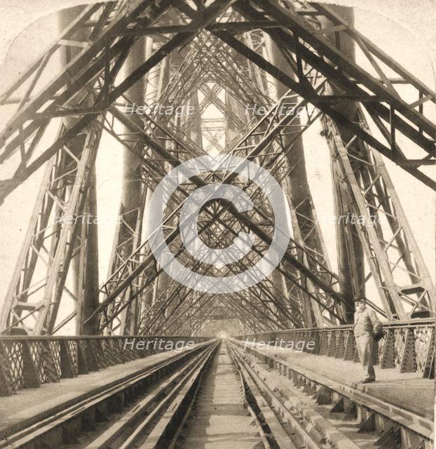 'The Great Forth Bridge, Scotland', 1896.  Creator: Works and Sun Sculpture Studios.