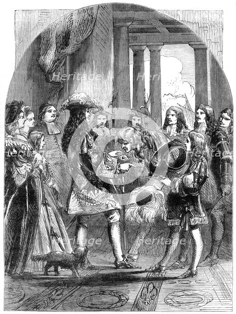 James II taking leave of Louis XIV, 1680s, (19th century). Artist: Unknown