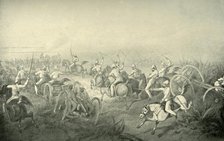 'Indian Horse Artillery Galloping Into Action', 1850s, (1901). Creator: George Francklin Atkinson.