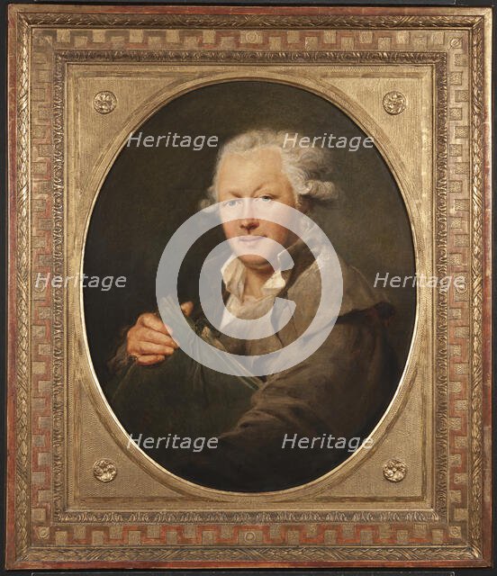 Self portrait, c1780 Creator: Peter Adolf Hall.