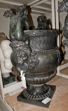 Urn with Putti, 1700s. Creator: Unknown.