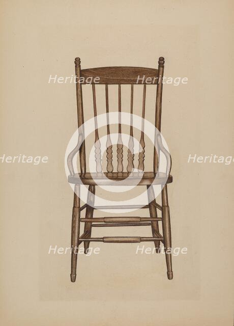Chair, c. 1939. Creator: Lee Brown.